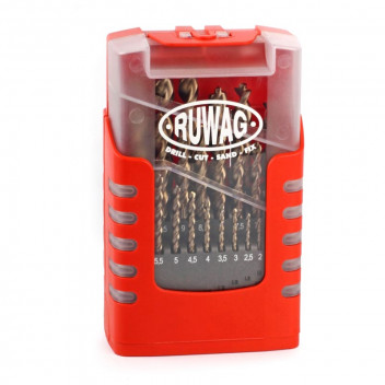 SET DRILL BIT 1-13MM TURBO METAL 25 PIECE TURBO RUWAG