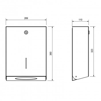 FRANKE PAPER TOWEL DISPENSER MATT BLACK