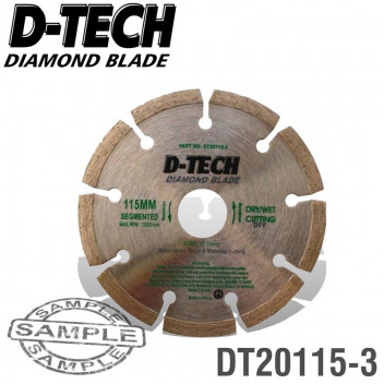 D-TECH DRY DIAMOND CUTTING BLADE 115MM
