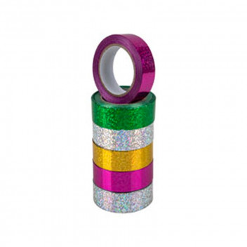 ASSORTED LASER GIFT RIBBON 1.8X910CM