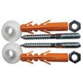 GALVANIZED HEXAGON SCREW SET 8X65MM 5PER PACK