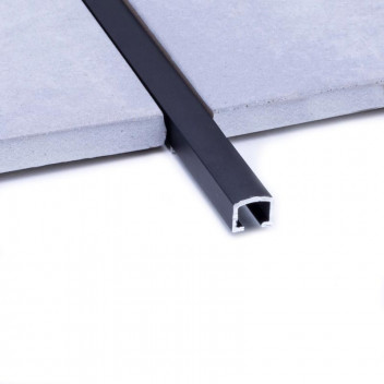 TRIM DECOR PENCIL LISTELLO ALUMINIUM CHARCOAL BLACK 10MMX2.5MM