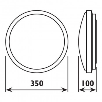 RADIANT MONTE CEILING LIGHT 350MM 230V