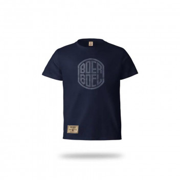 NAVY BEVEL PRINT KIDS T-SHIRT NO7-8