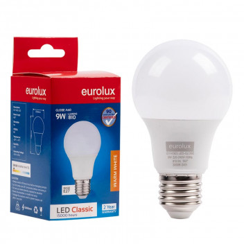 EUROLUX CLASSIC LED BULB A60 E27 9W
