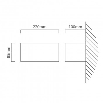 EUROLUX GEMINI WALL LIGHT LED WHITE