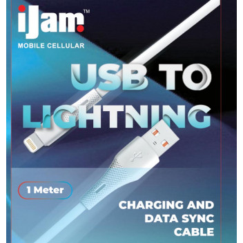 IJAM DATA CHARGER USB TO LIGHTNING 1M CABLE