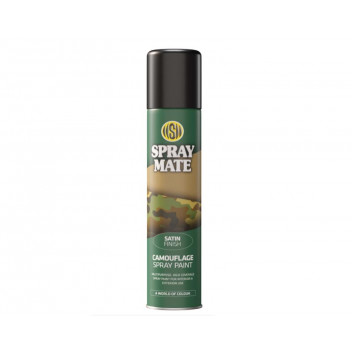 SPRAYMATE SATIN BLACK CAMOUFLAGE SPRAY PAINT 250ML