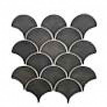 FAN CHALK MINTY GREY PORCELAIN MOSAIC 273X157MM