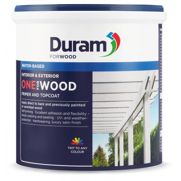 DURAM PVA ONE FOR WOOD PASTEL BASE PAINT 1L