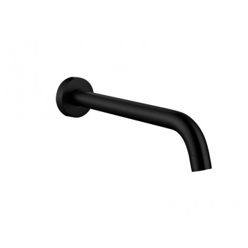 BIJIOU BLACK WALL MOUNTED BASIN AND BATH SPOUT