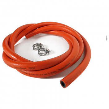 LKS 2M PVC GAS HOSE AND CLAMP KIT