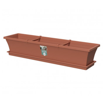 SEBOR NAMIB DUNE PLASTIC SILL PLANTER AND SAUCER 75CM
