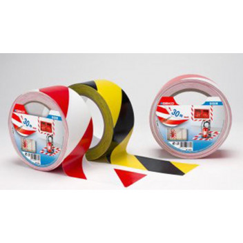 GEKO RED AND WHITE BARRIRT TAPE 50MMX30M