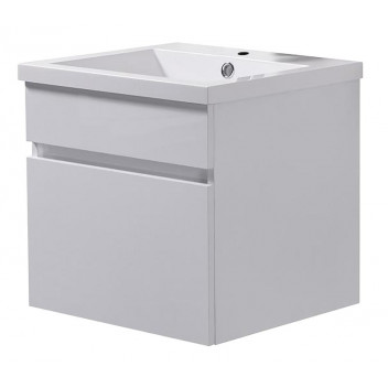 BIJIOU JOLIE WALL HUNG CABINET WHITE 600X400MM SINGLE DRAWER