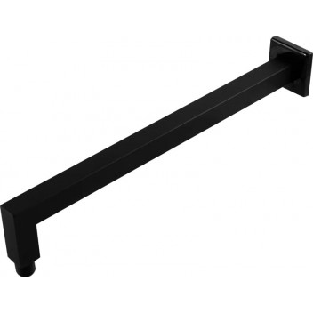 BREVIK SHOWER ARM SQUARE BLACK 400MM