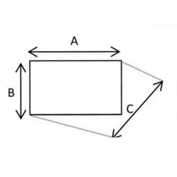 RECTANGULAR SOLDERED GUTTER OFFSET 100X75X600MM