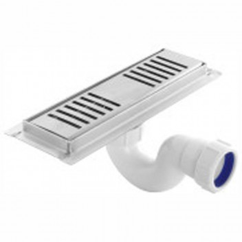 BRESCIA SHOWER CHANNEL 304 STAINLESS STEEL NATURAL 250MM