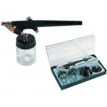 AIR BRUSH KIT WITH 2 BOWLS AND HOSE