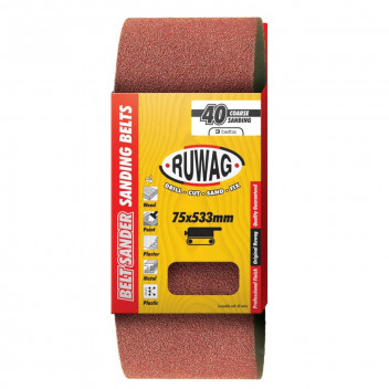 RUWAG SANDING BELT 75X533MM P100 3PACK