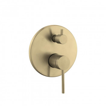 BIJIOU GOLD EVON CONCEALED BATH AND SHOWER MIXER WITH DIVERTER