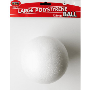 ROUND CRAFT FOAM BALL 125MM 1PIECE
