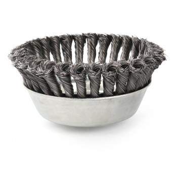 BRUSH WIRE KNOTTED CUP 80MM14X2