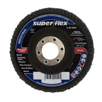 SUPERFLEX INDUSTRIAL FLAP DISC 115X22.23 120 GRIT