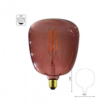 OLITE CLASSIC ROSE DIMMABLE E27 LED FILAMENT BULB DT140 4W