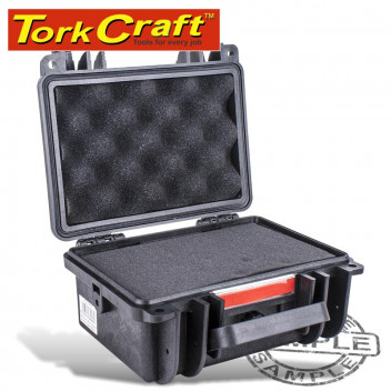 TORK CRAFT BLACK COMPOUND PVC HARD CASE WITH FOAM 225X185X115MM