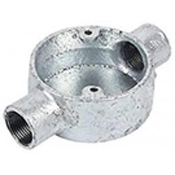 GALVANIZED 2WAY CONDUIT BOX 20MM