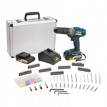RYOBI LI-ION CORDLESS DRILL IMPACT KIT 18V