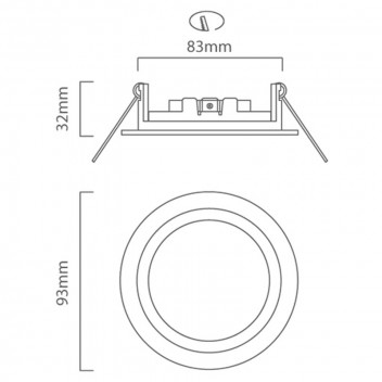 EUROLUX SATIN CHROME GU10 TILT DOWN LIGHT
