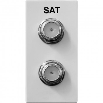 WHITE DOUBLE SATELITE DUCTING MODULE