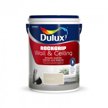 DULUX ROCKGRIP VANILLA TWIST PVA WALL AND CEILING PAINT 5L