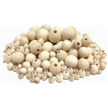 WOODEN CRAFT BEADS 15MM 10PIECE