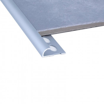 MATT SILVER QUADRANT EDGE TRIM DECOR   10MM X 2.5M