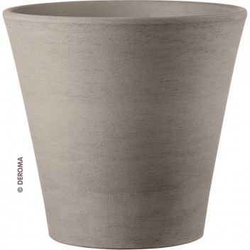 DEROMA GRAPHITE PRIMARY CONICO CERAMIC POT 43CM