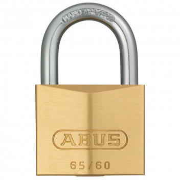 ABUS BRASS SINGLE BLISTER PADLOCK 60MM