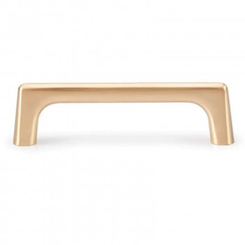 BRUSHED BRASS MODERN D HANDLE 96MM