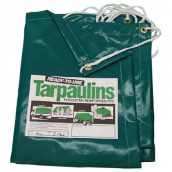 GREEN PVC TARPAULIN 550G 3X4M