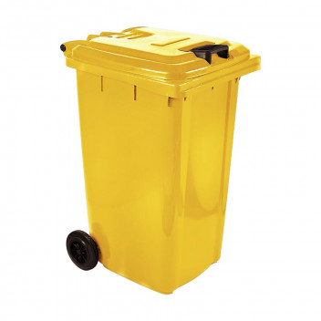 BIN REFUSE WHEELIE DB-0240-YL-OD-B YELLOW 240L