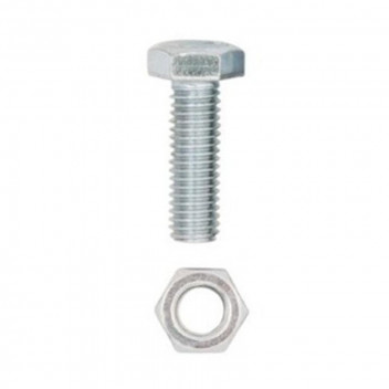 HEXAGON BOLT AND NUT 6X50MM 5PACK