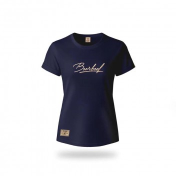NAVY METALLIC PUFF LADIES T-SHIRT XLARGE