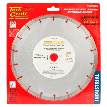 TORK CRAFT SEGMENTED DIAMOND CUTTING BLADE 230X22.23MM