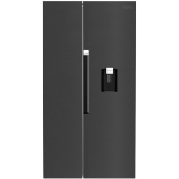 DEFY DARK NO FROST SIDE BY SIDE FRIDGE 555L
