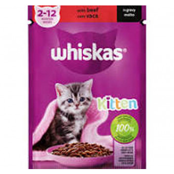 WHISKAS JUNIOR CAT FOOD IN GRAVY 85G