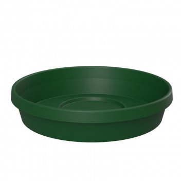 SEBOR DARK GREEN PLASTIC SAUCER 15CM