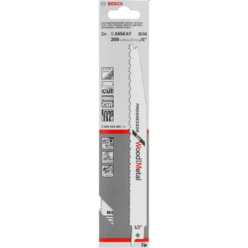 BOSCH BLADE RECIPROCATING CHIPBOARD 200X19X1.25MM 2PC
