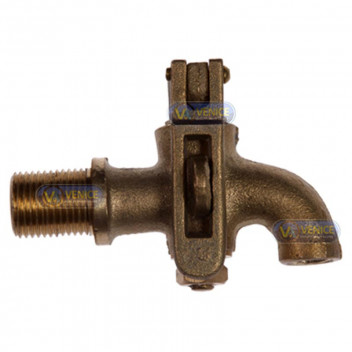 LOCKUP BRASS TANK TAP 15MM